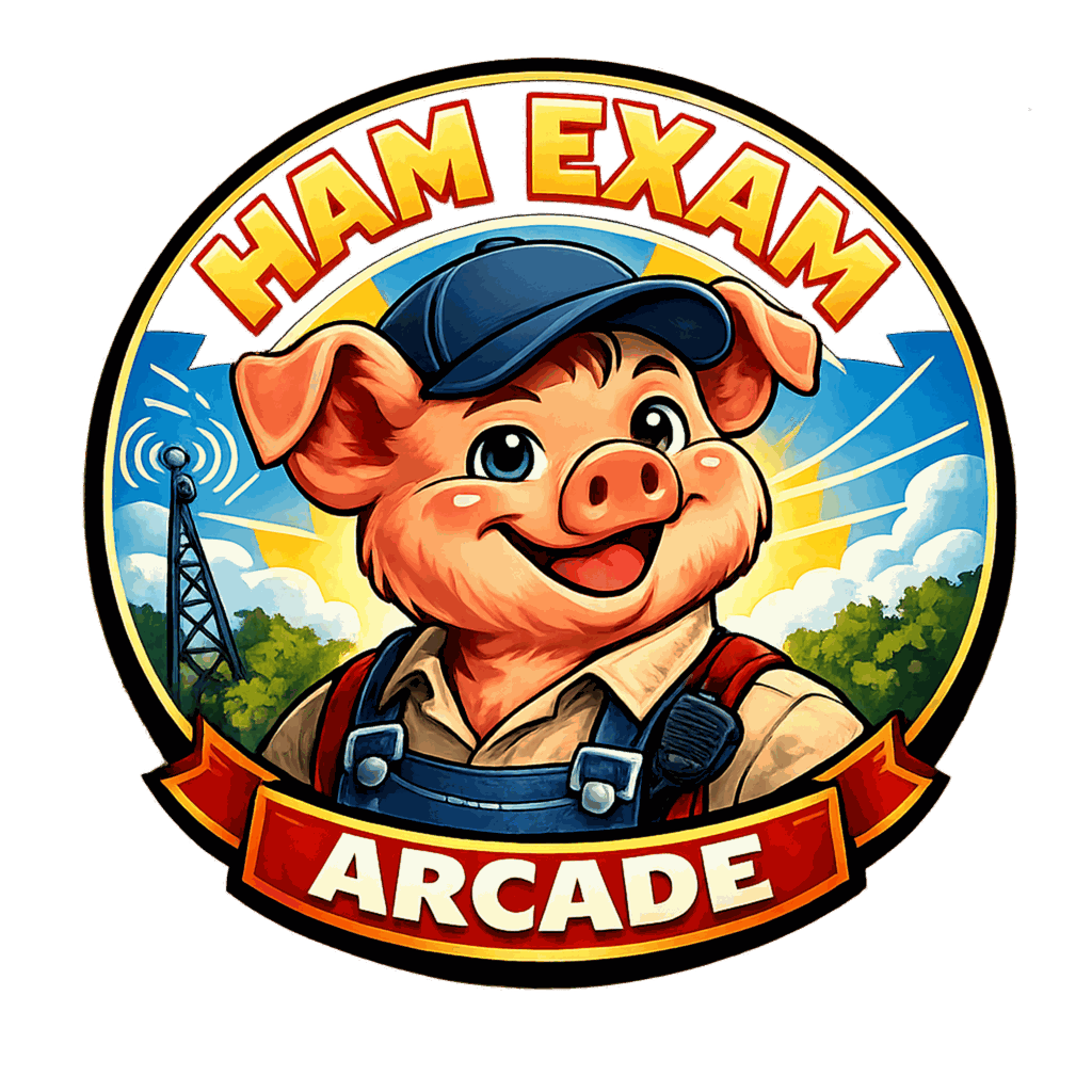 Ham Exam Arcade Logo