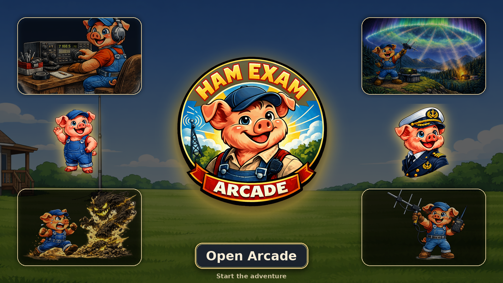 Ham Exam Arcade splash image